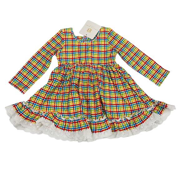 NWT Swoon Baby 3T Charming Eyelet Trim Dress - Picture 1 of 6